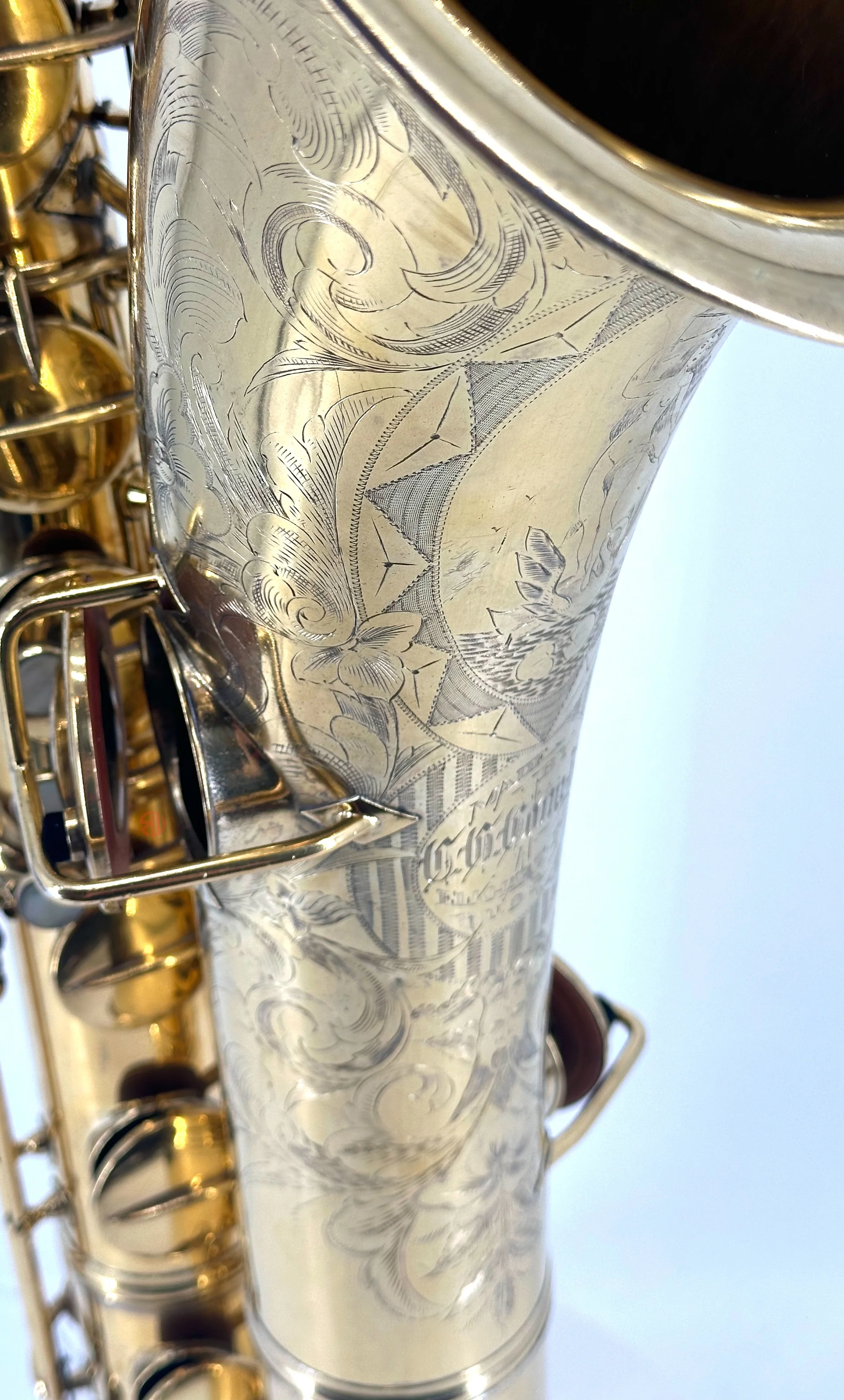 1922 Conn New Wonder Series 1 Gold Plated Baritone Saxophone Ser#100XXX AL - Image 3