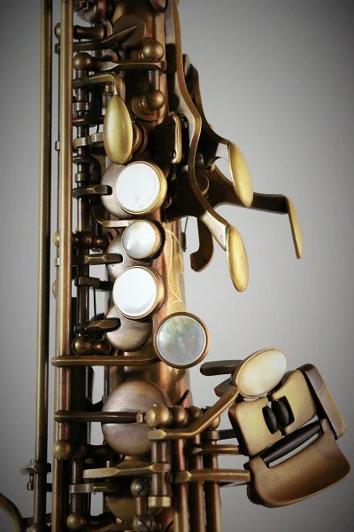 RW Pro Series One Piece Soprano Saxophone - Antique - Image 4