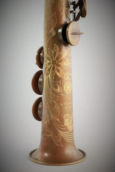RW Pro Series One Piece Soprano Saxophone - Antique - Image 8